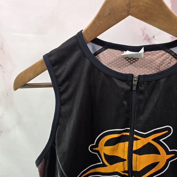 Sugoi Cycling Jersey Womens XL Black Rush Tri Tank Triathlon Bike Zip Pocket - Picture 2 of 10